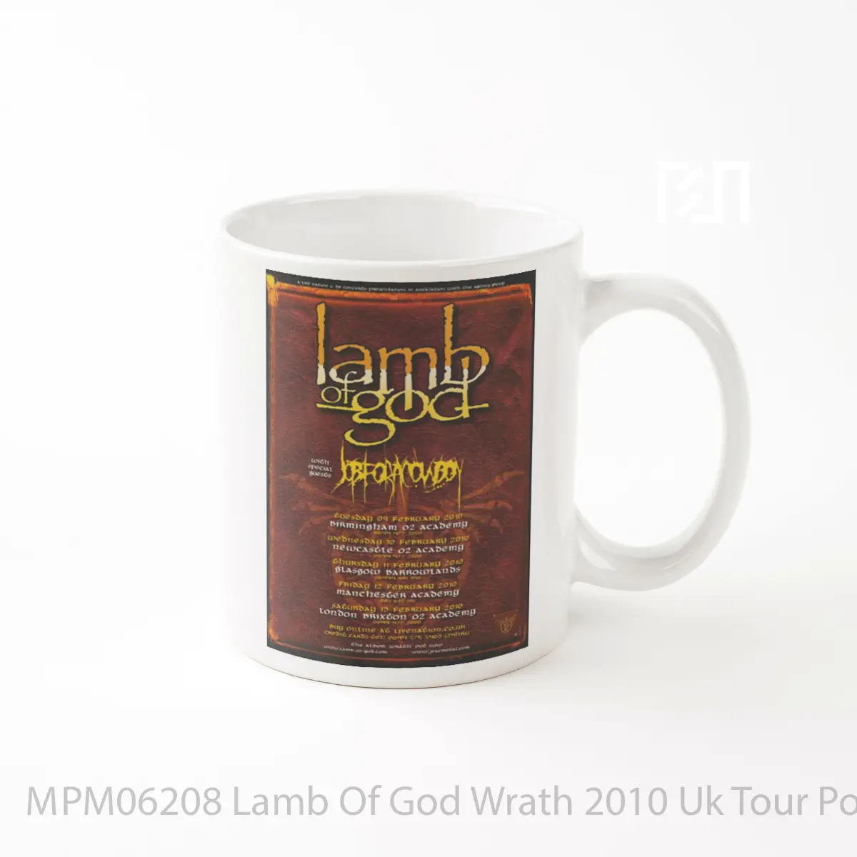Mug Lamb Of God Wrath 2010 Uk Tour MPM06208