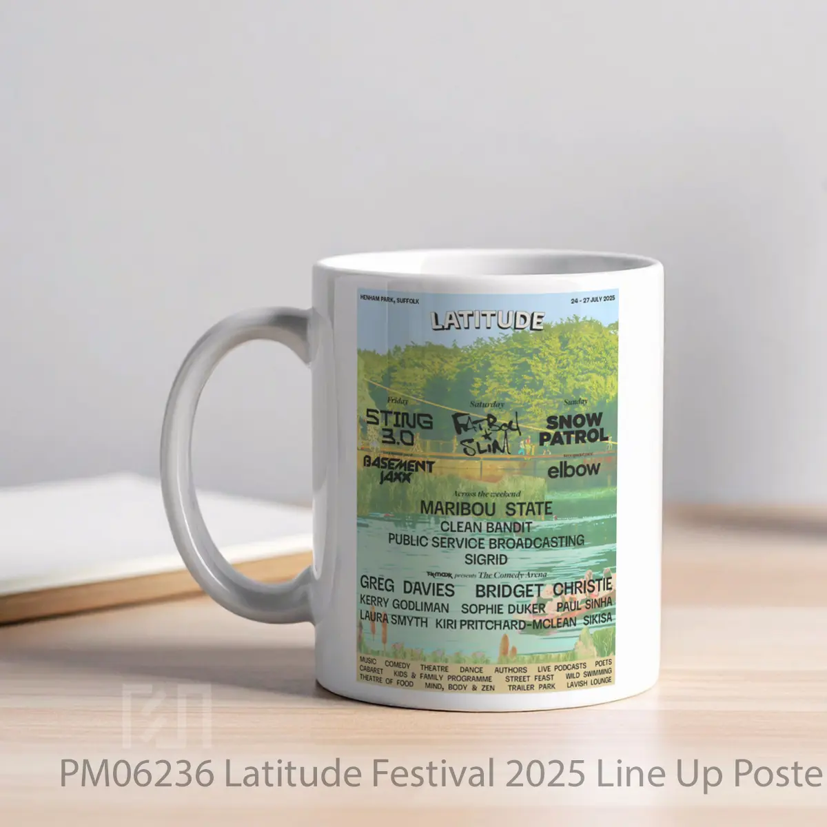 Mug Latitude Festival 2025 Line Up MPM06236 - All-side / Desain