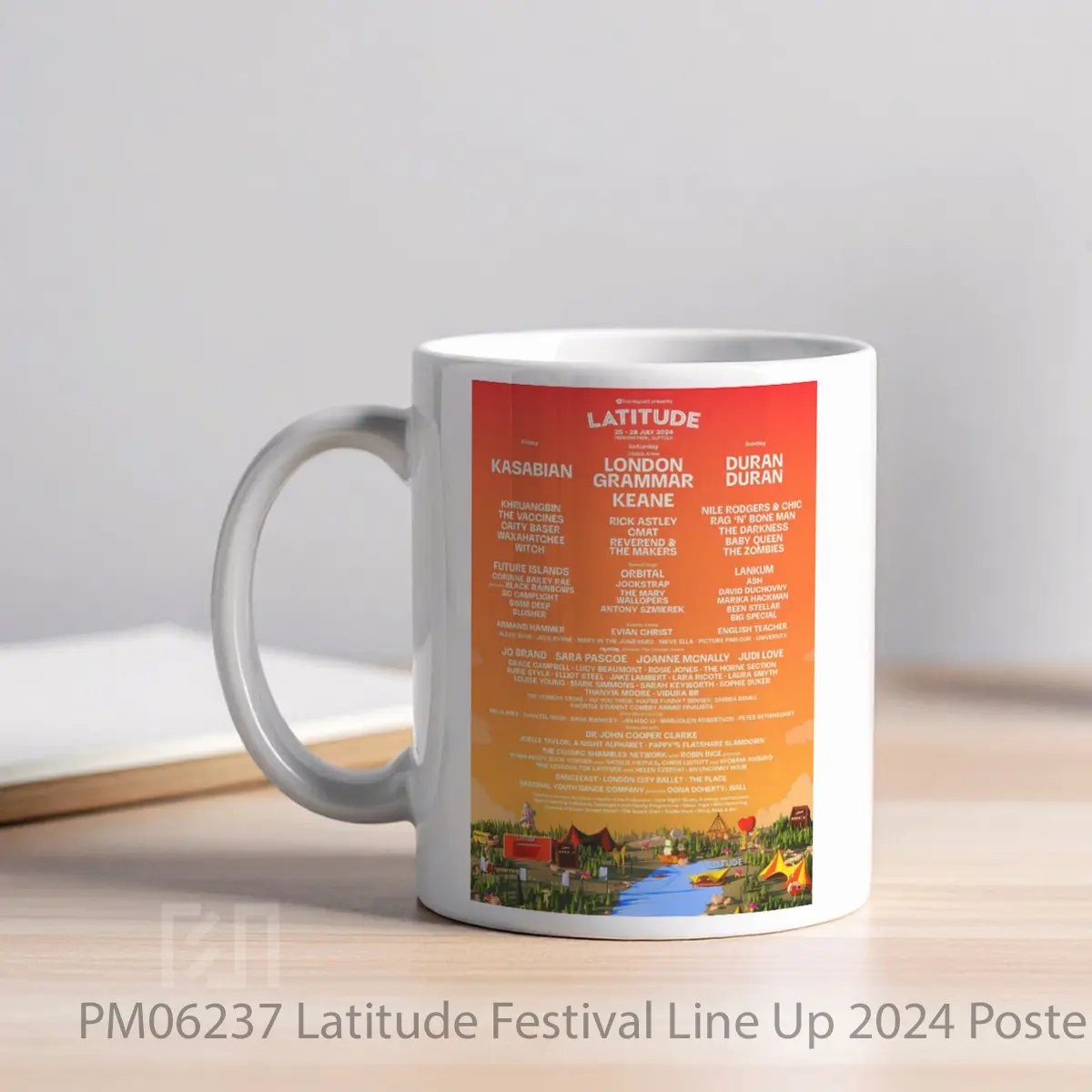 Mug Latitude Festival Line Up 2024 MPM06237 - All-side / Desain