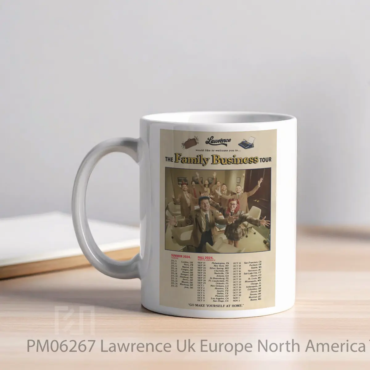 Mug Lawrence Uk Europe North America Tour 2024 MPM06267 - All-side / Desain
