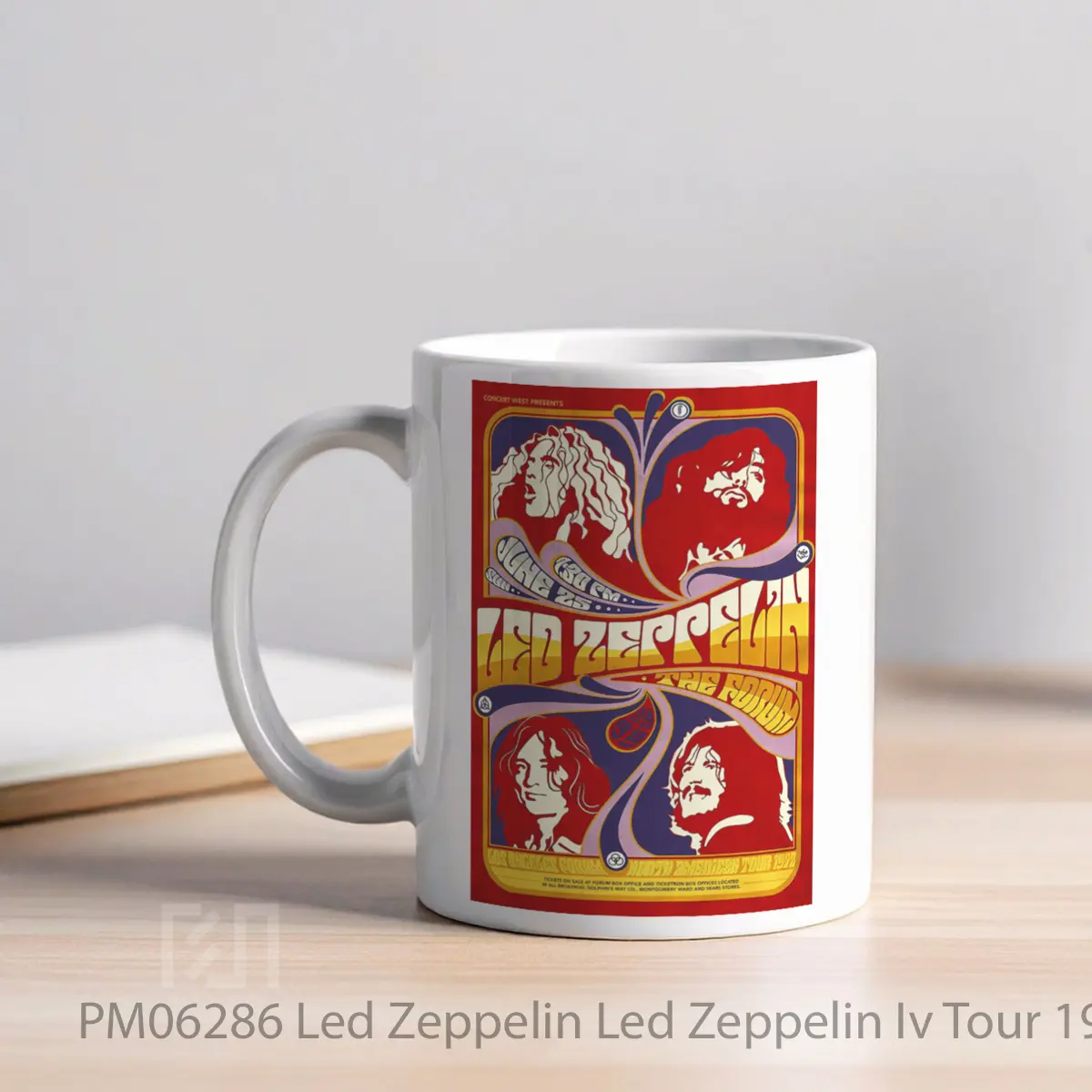 Mug Led Zeppelin Led Zeppelin Iv Tour 1972 Los Angeles MPM06286 - All-side / Desain