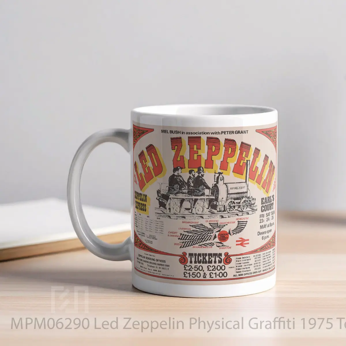 Mug Led Zeppelin Physical Graffiti 1975 Tour MPM06290 - All-side / Desain