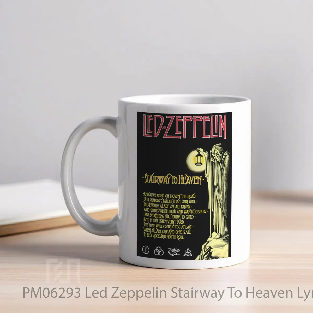 Mug Led Zeppelin Stairway To Heaven Lyrics MPM06293 - All-side / Desain