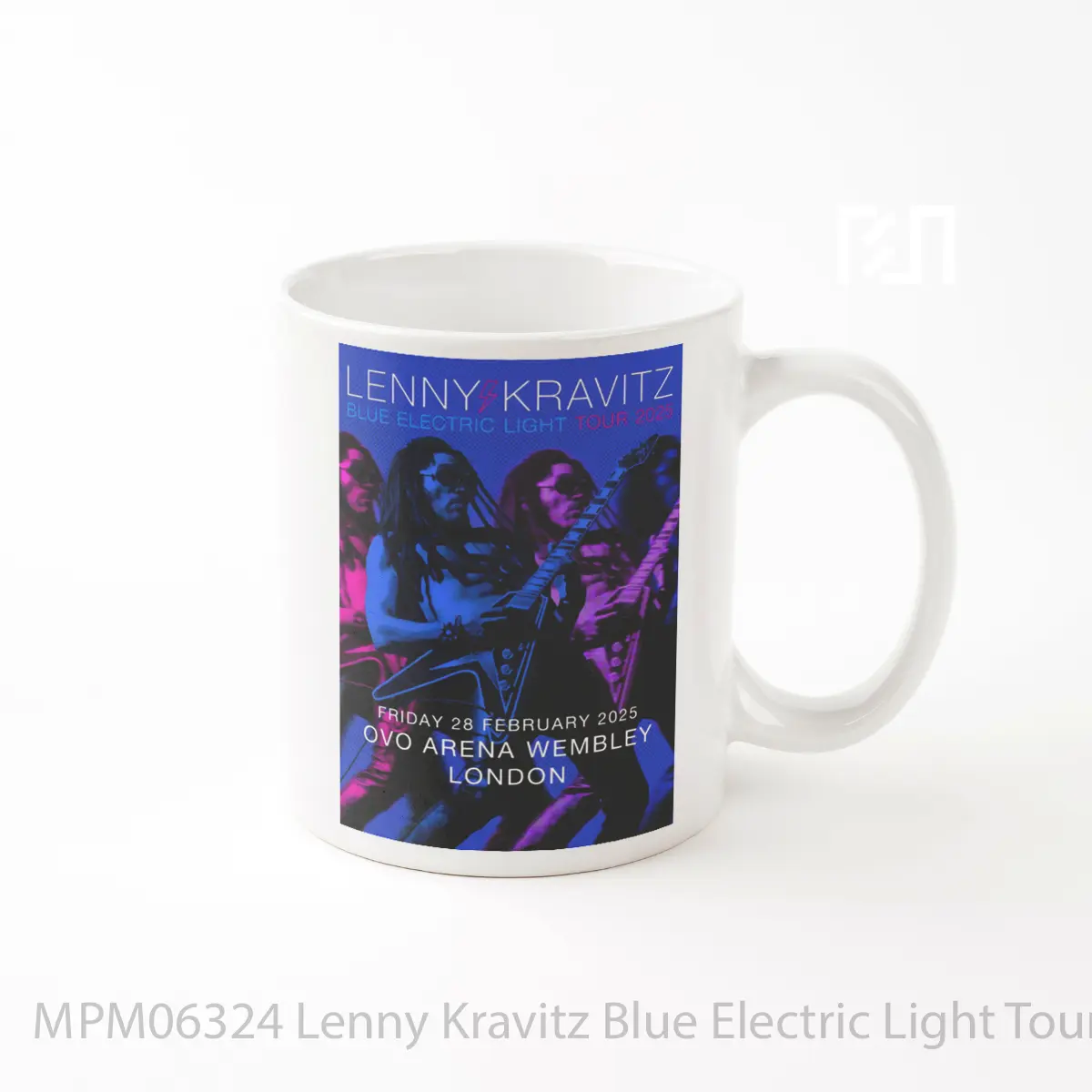 Mug Lenny Kravitz Blue Electric Light Tour London MPM06324