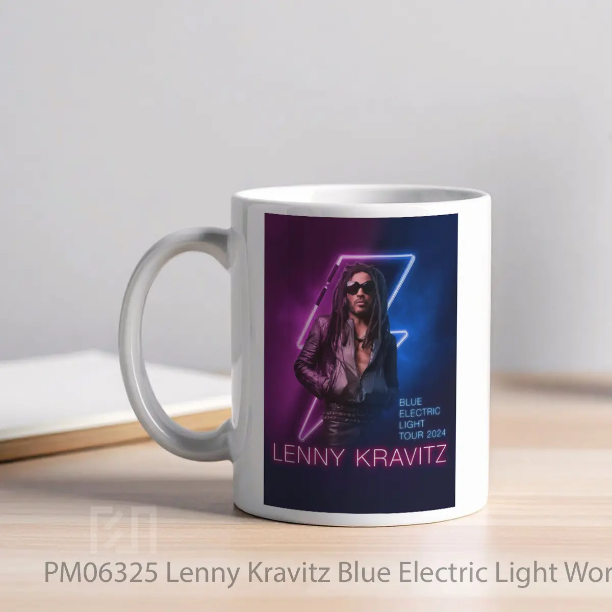 Mug Lenny Kravitz Blue Electric Light World Tour 2024 MPM06325 - All-side / Desain