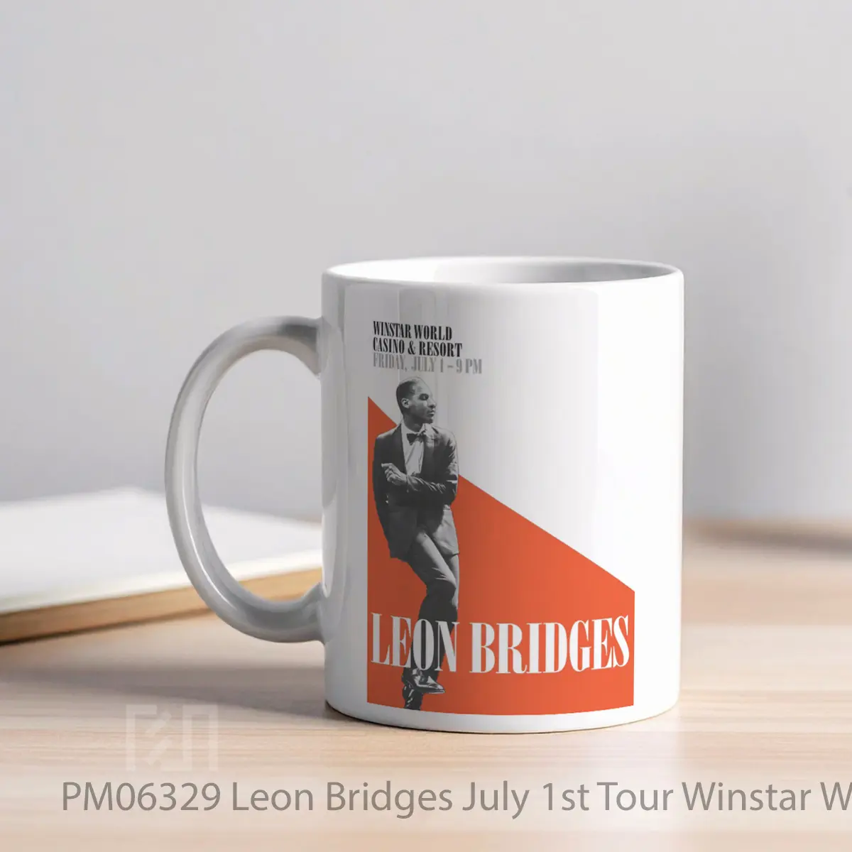 Mug Leon Bridges July 1st Tour Winstar World Casino Resort MPM06329 - All-side / Desain