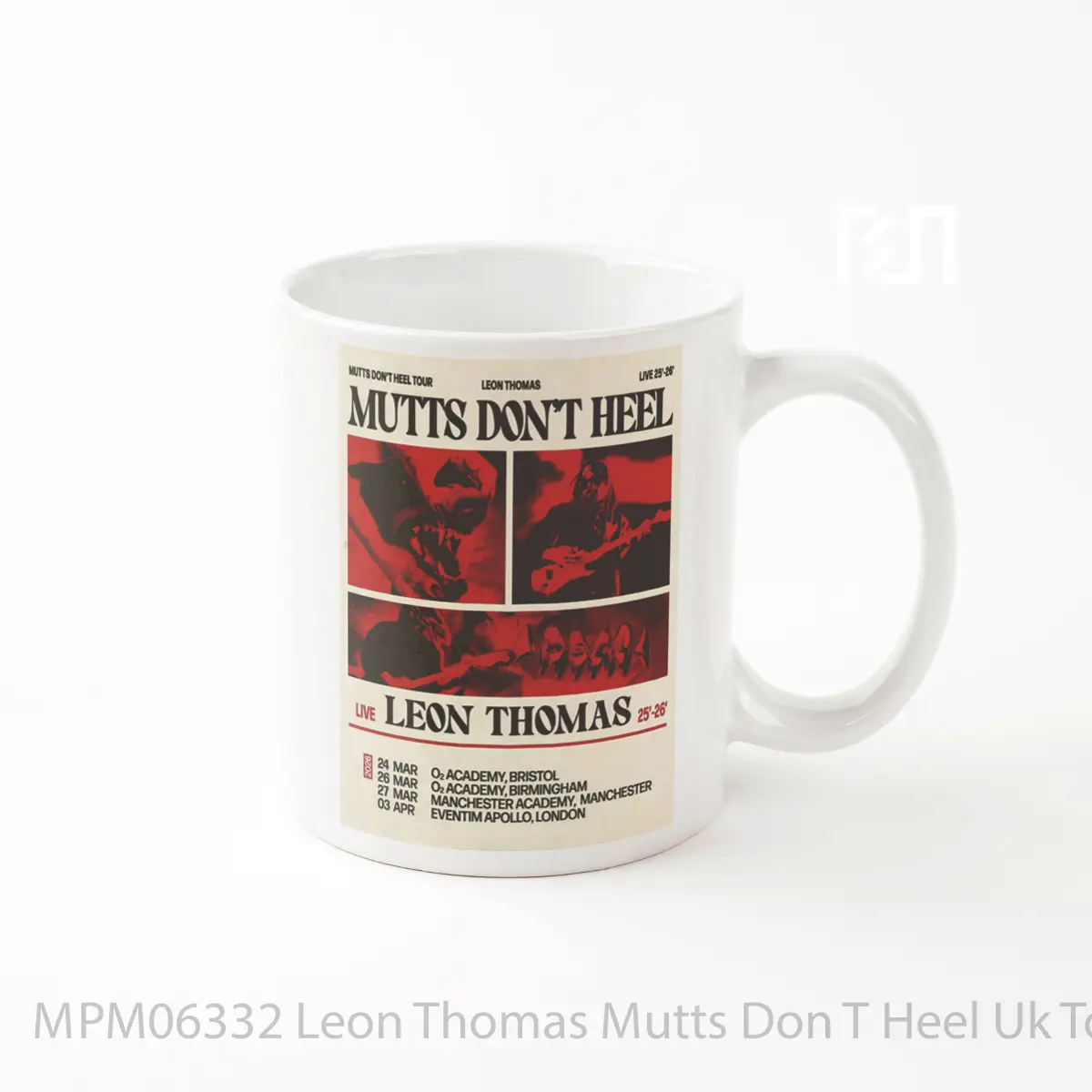 Mug Leon Thomas Mutts Don T Heel Uk Tour 2026 MPM06332