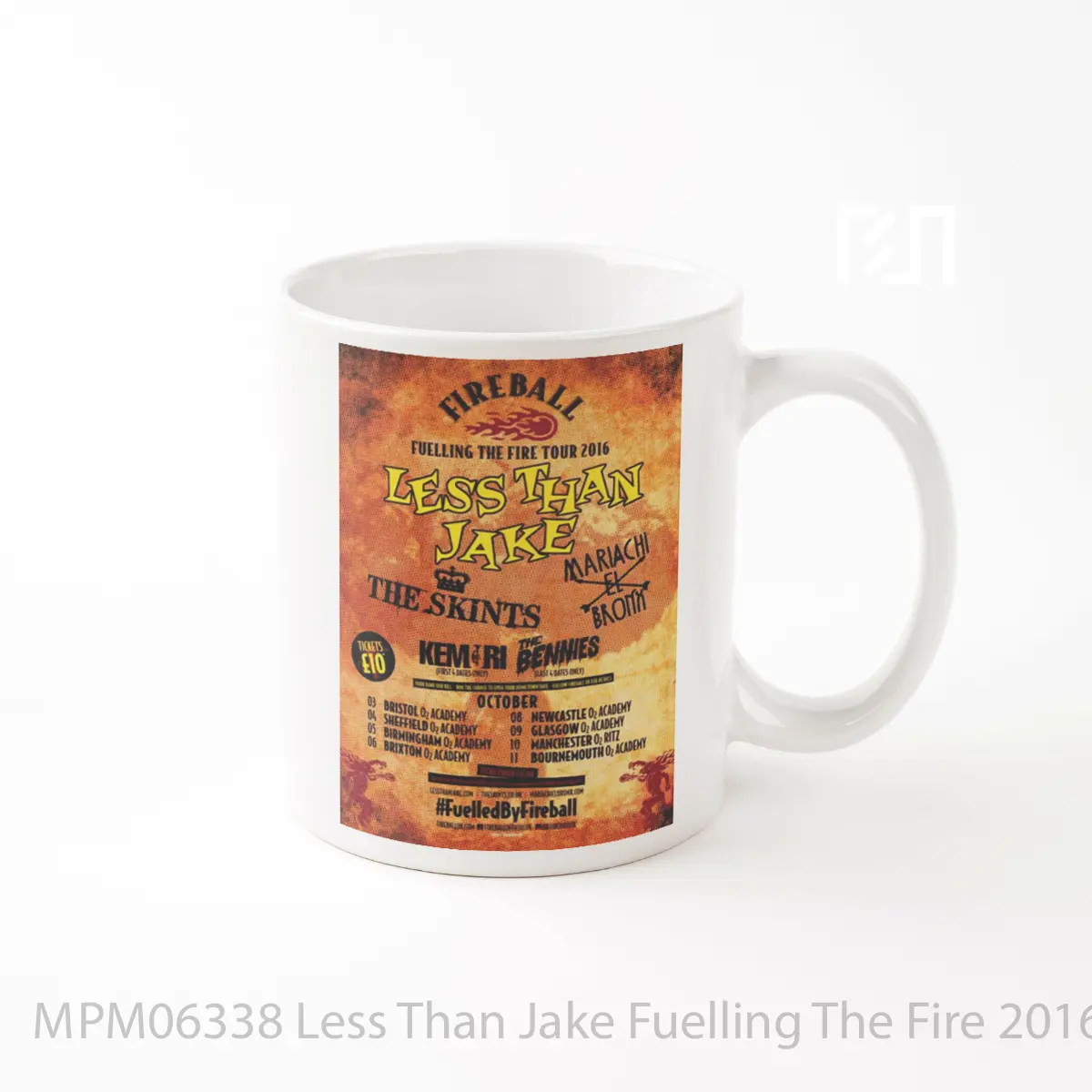 Mug Less Than Jake Fuelling The Fire 2016 Uk Tour Post MPM06338
