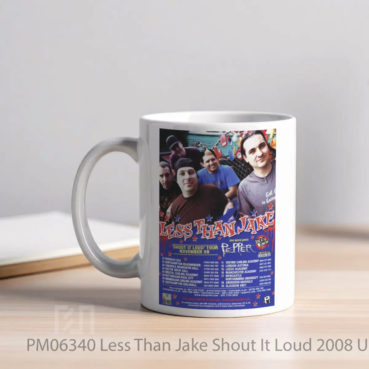 Mug Less Than Jake Shout It Loud 2008 Uk Tour MPM06340 - All-side / Desain