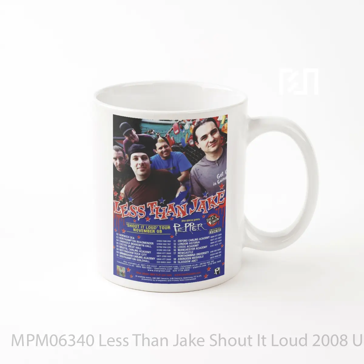 Mug Less Than Jake Shout It Loud 2008 Uk Tour MPM06340