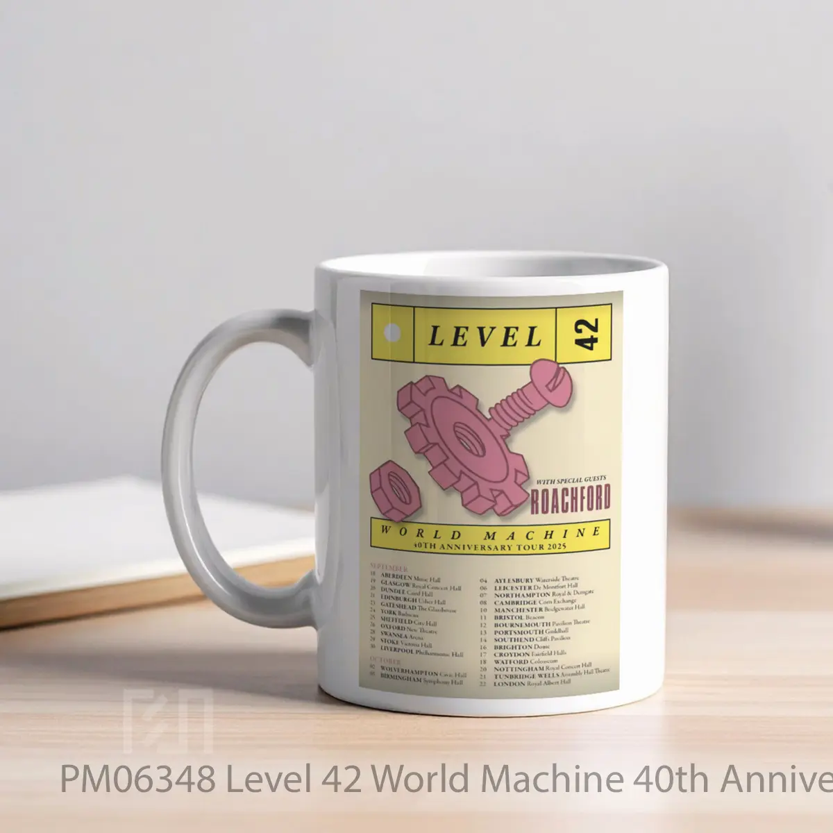 Mug Level 42 World Machine 40th Anniversary Uk Tour 2025 MPM06348 - All-side / Desain