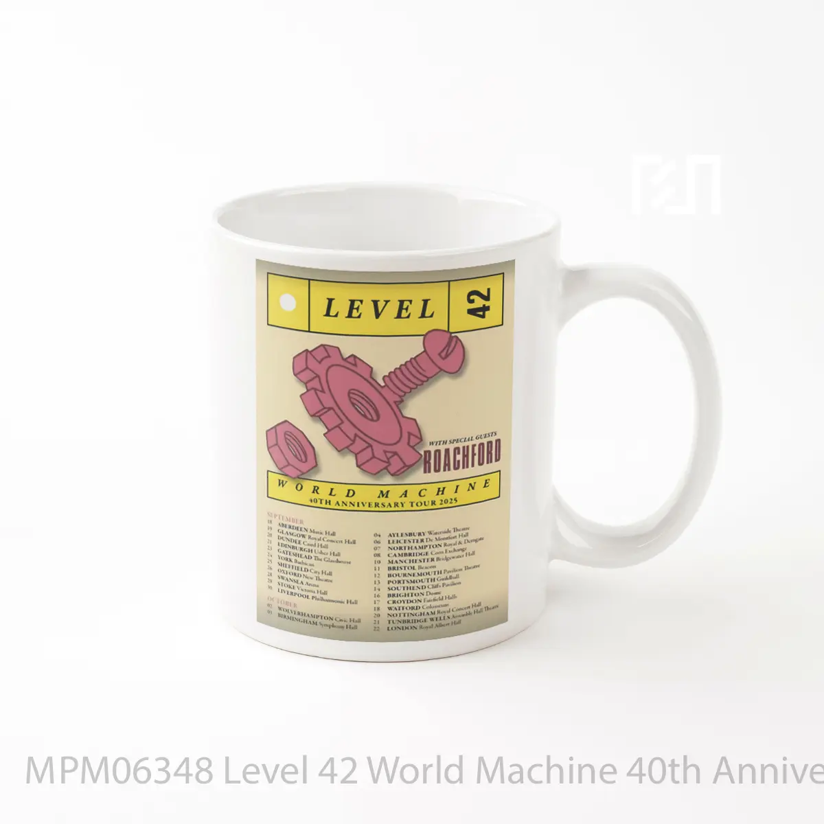 Mug Level 42 World Machine 40th Anniversary Uk Tour 2025 MPM06348