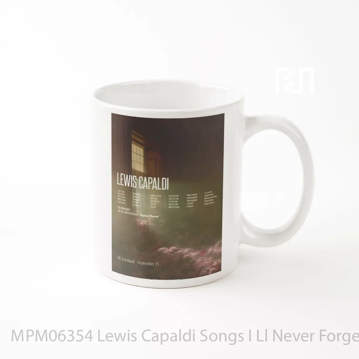 Mug Lewis Capaldi Songs I Ll Never Forget 2025 Uk Arena Tour MPM06354