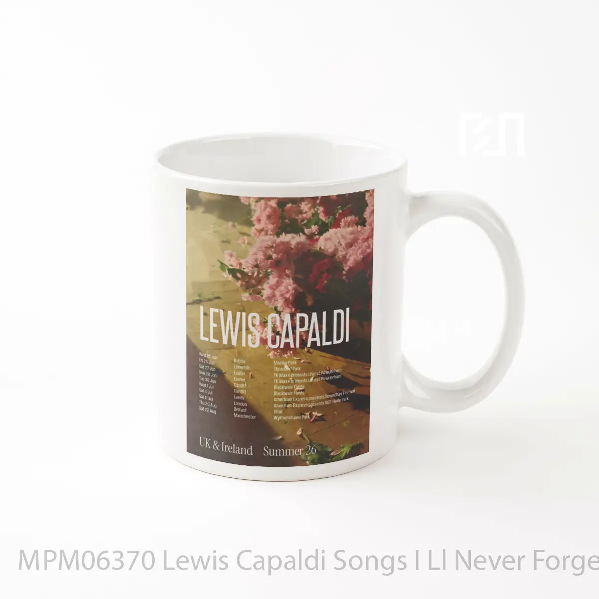 Mug Lewis Capaldi Songs I Ll Never Forget Uk Ireland Tour 2026 MPM06370