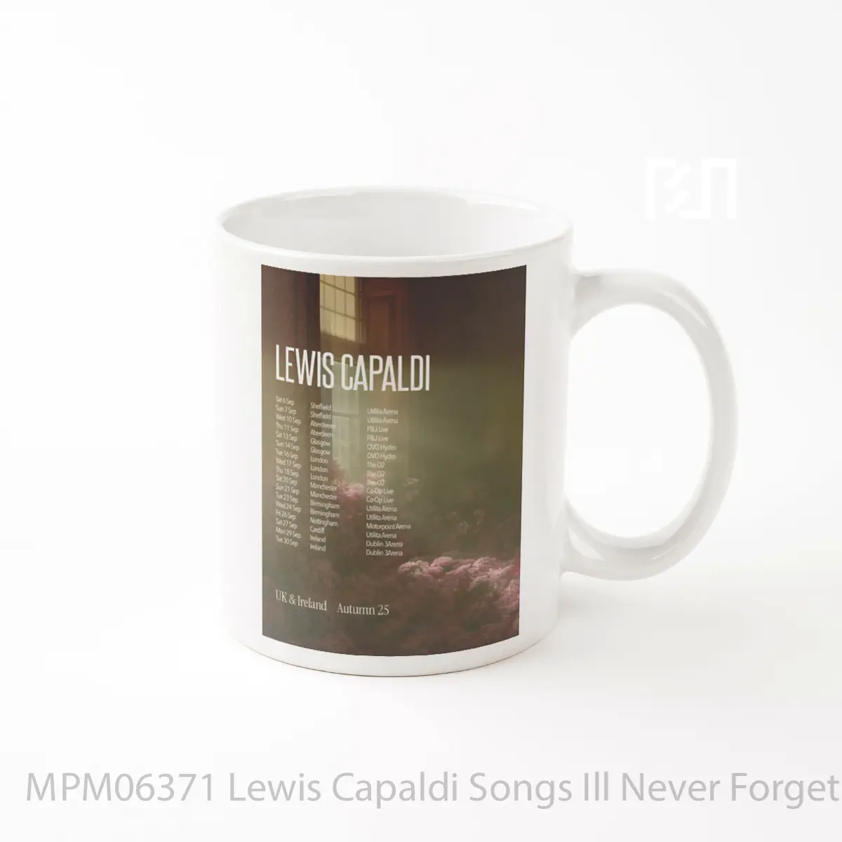 Mug Lewis Capaldi Songs Ill Never Forget Uk Ireland Tour 2025 MPM06371