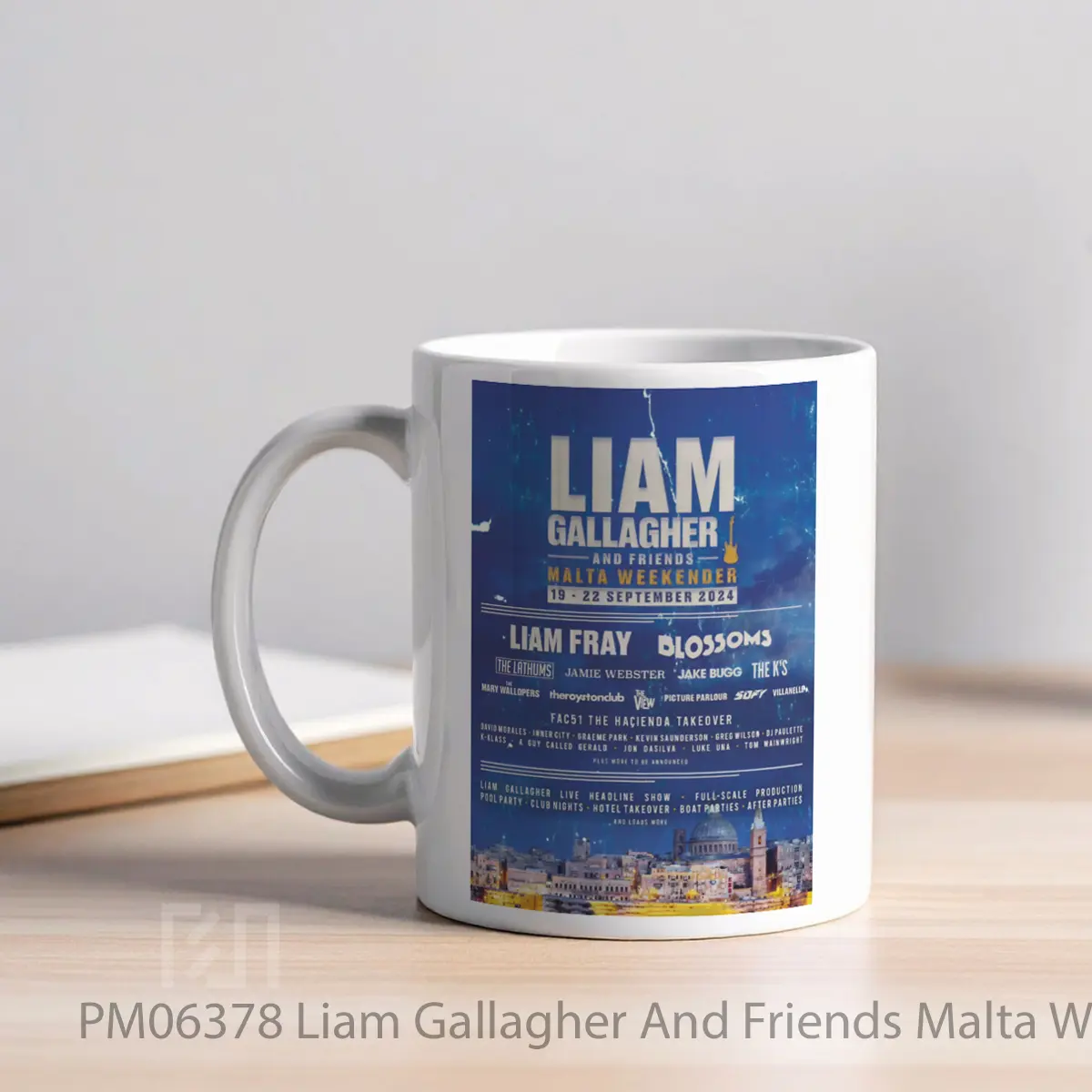 Mug Liam Gallagher And Friends Malta Weekender 2024 Festival MPM06378 - All-side / Desain