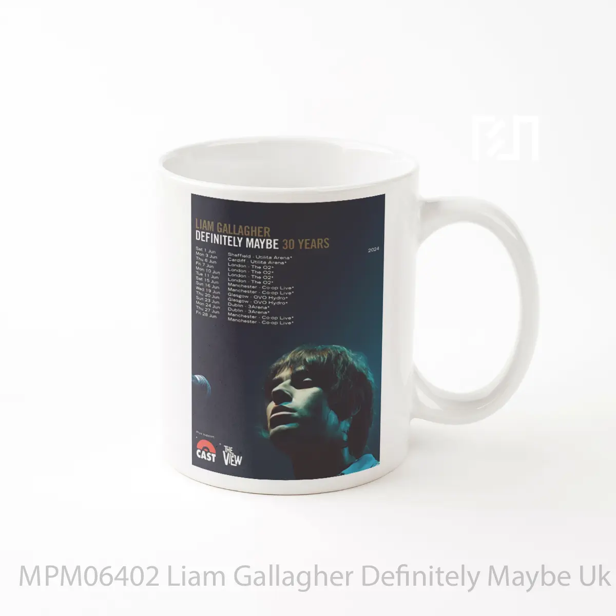 Mug Liam Gallagher Definitely Maybe Uk Tour 2024 MPM06402