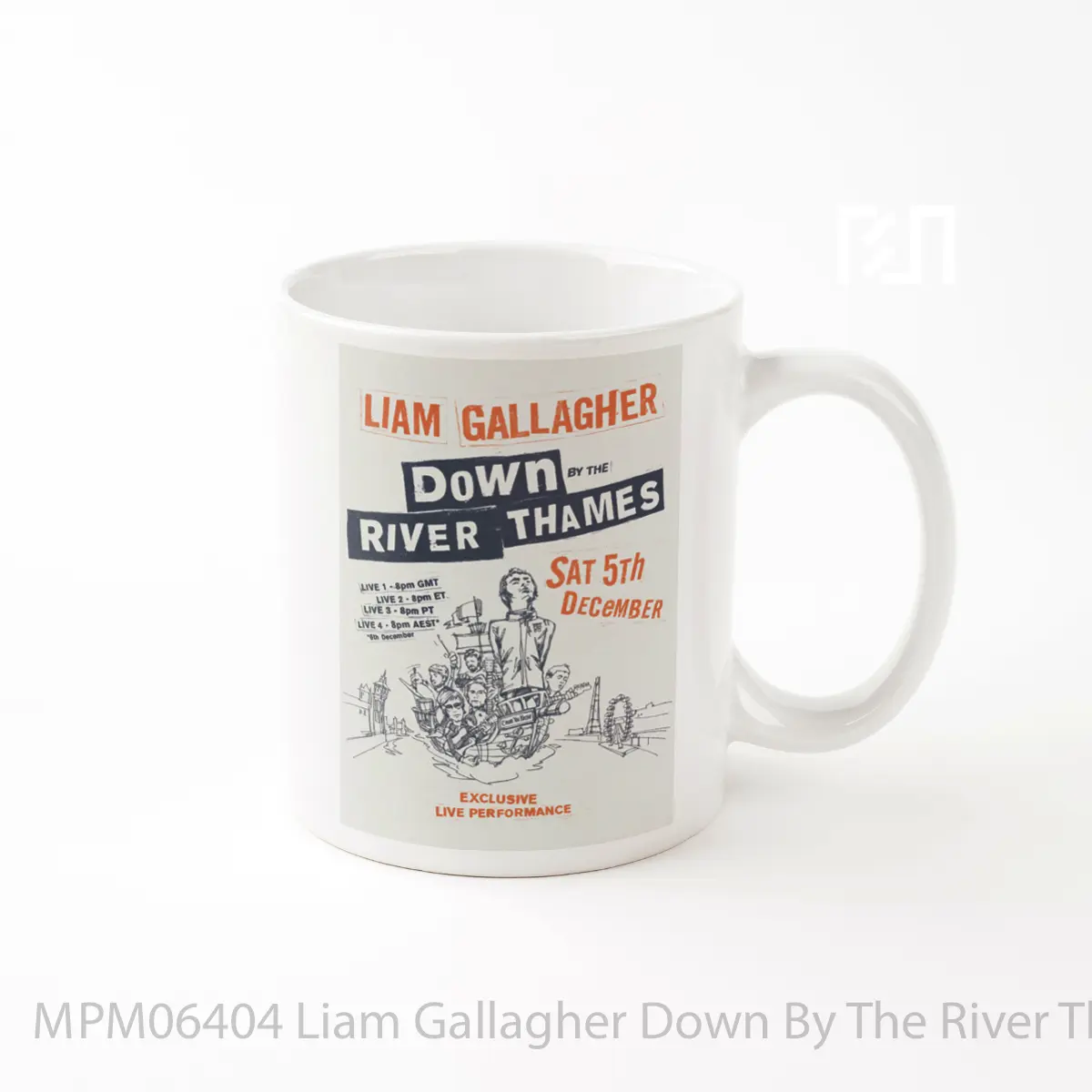 Mug Liam Gallagher Down By The River Thames MPM06404