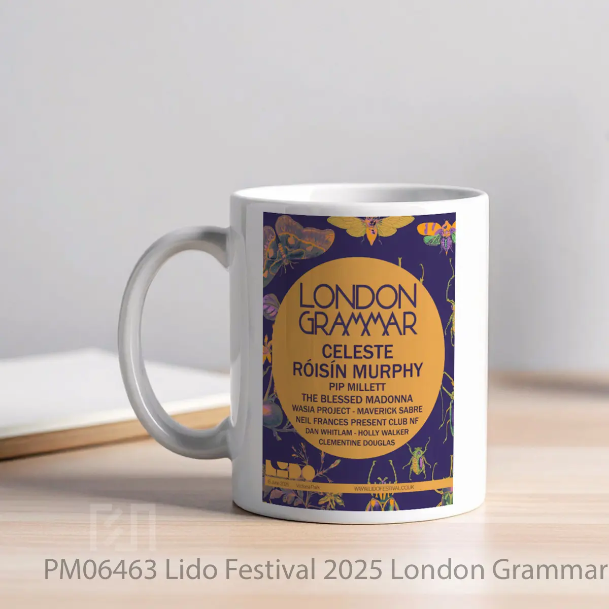 Mug Lido Festival 2025 London Grammar Celeste R Is N Murphy Line Up MPM06463 - All-side / Desain