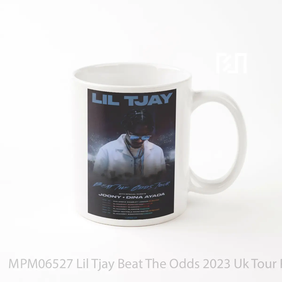 Mug Lil Tjay Beat The Odds 2023 Uk Tour MPM06527
