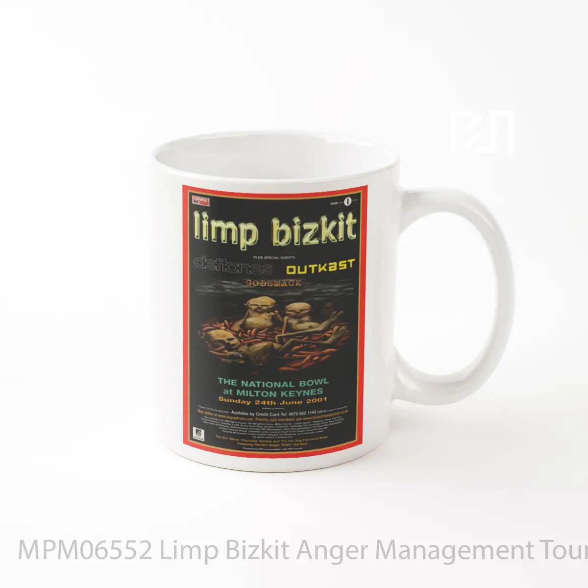 Mug Limp Bizkit Anger Management Tour 2001 Milton Keyn MPM06552