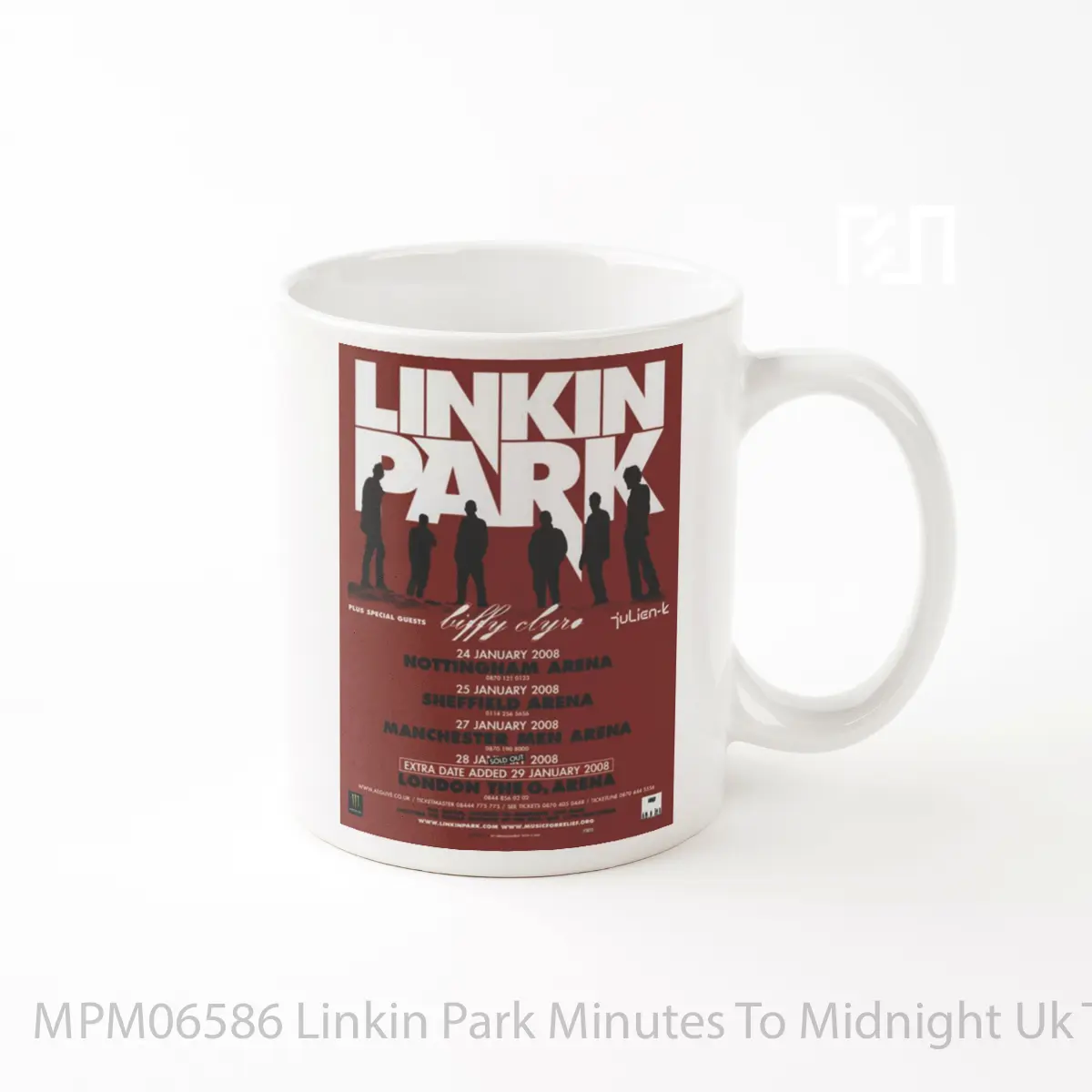 Mug Linkin Park Minutes To Midnight Uk Tour 2008 MPM06586