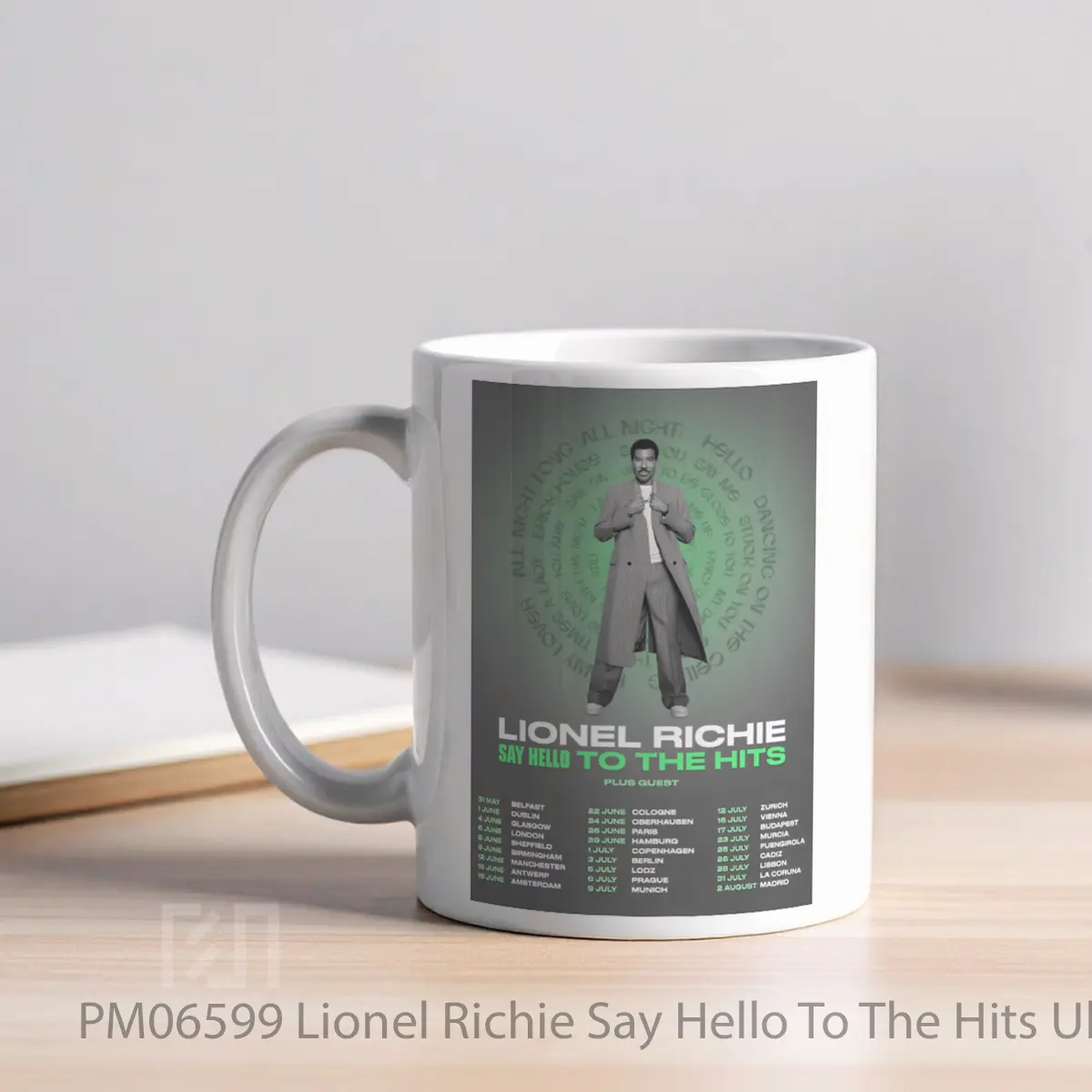 Mug Lionel Richie Say Hello To The Hits Uk Europe Tour 2025 MPM06599 - All-side / Desain