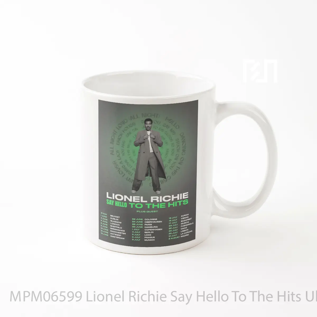 Mug Lionel Richie Say Hello To The Hits Uk Europe Tour 2025 MPM06599