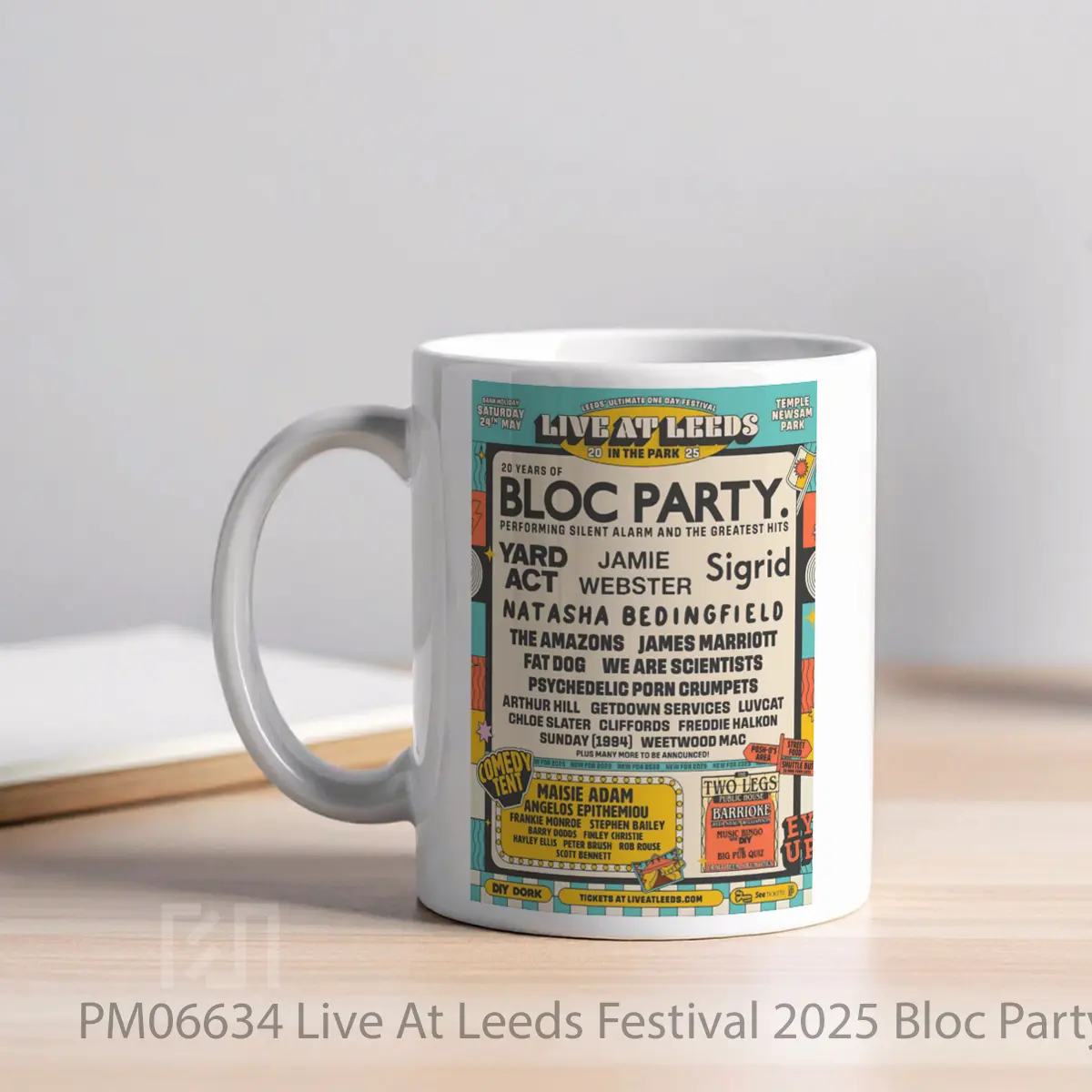 Mug Live At Leeds Festival 2025 Bloc Party Yard Act Jamie Webster MPM06634 - All-side / Desain