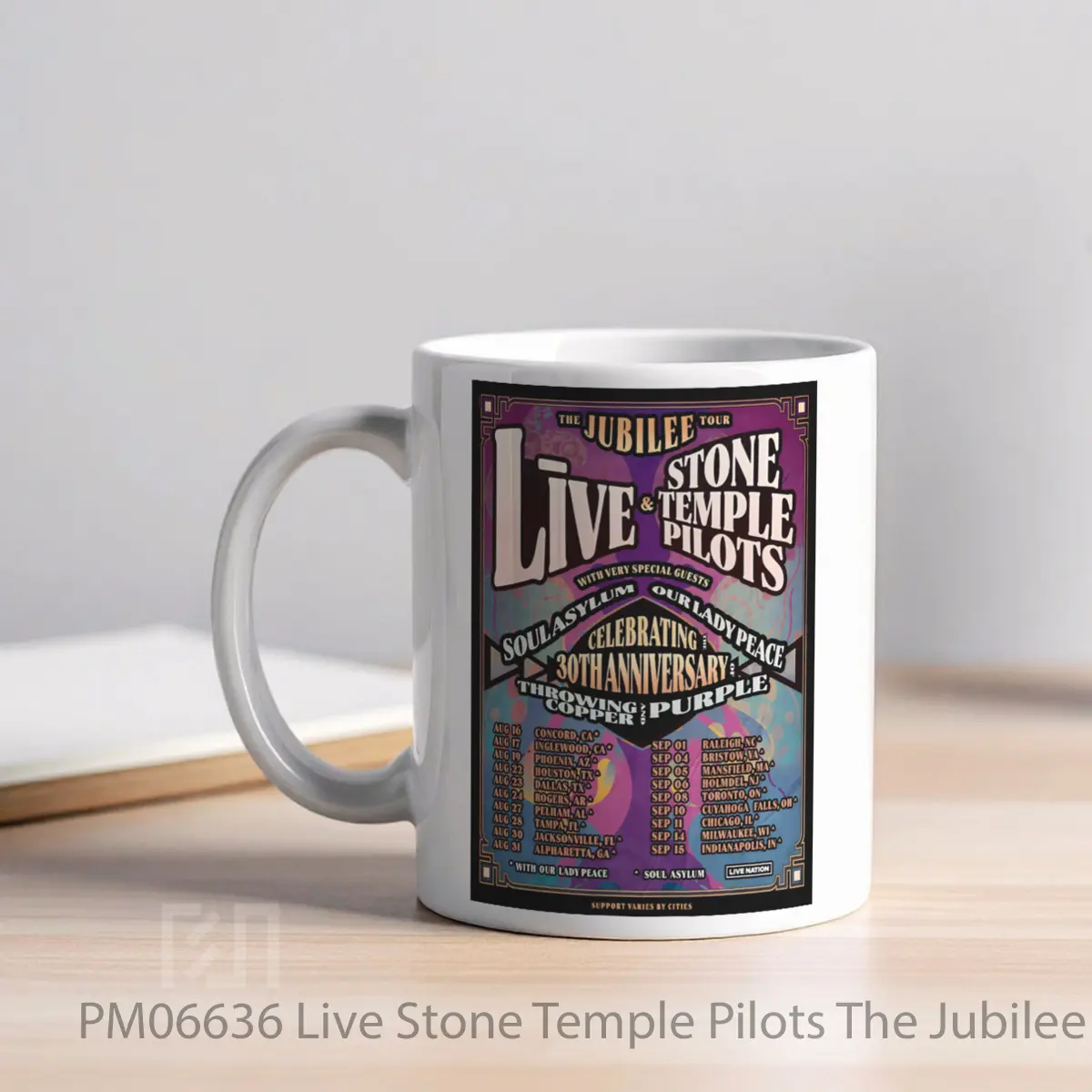 Mug Live Stone Temple Pilots The Jubilee 2024 North MPM06636 - All-side / Desain