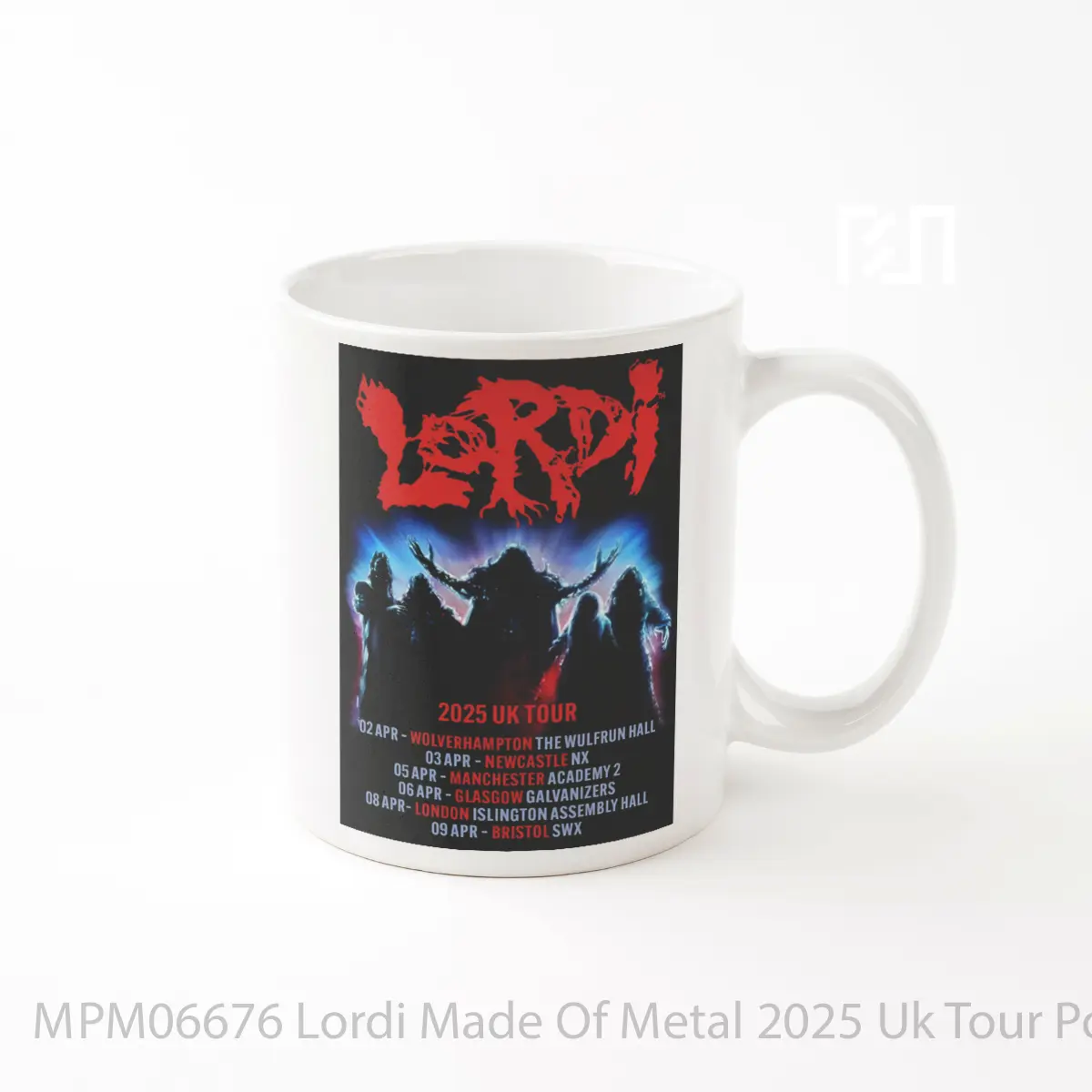 Mug Lordi Made Of Metal 2025 Uk Tour MPM06676
