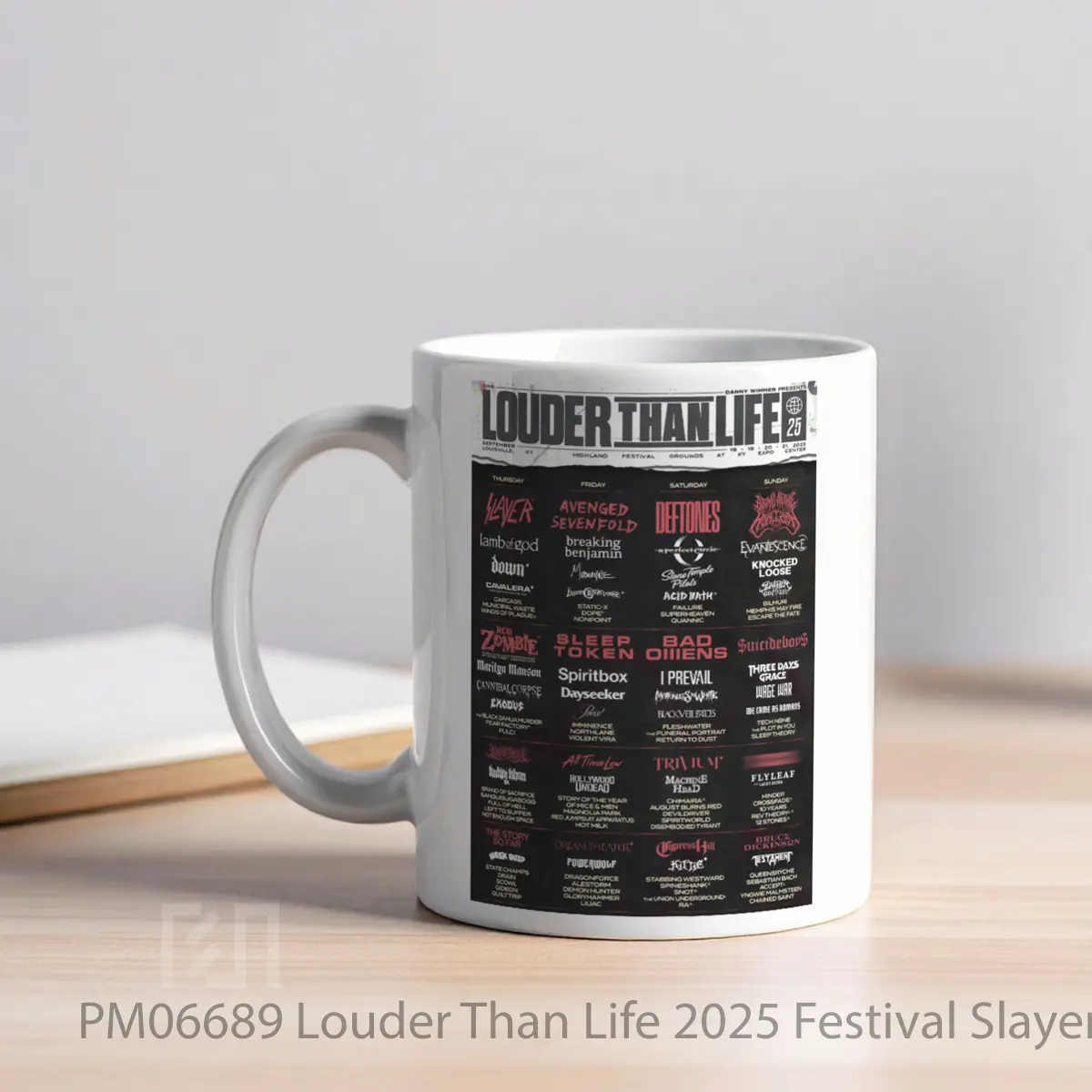 Mug Louder Than Life 2025 Festival Slayer MPM06689 - All-side / Desain