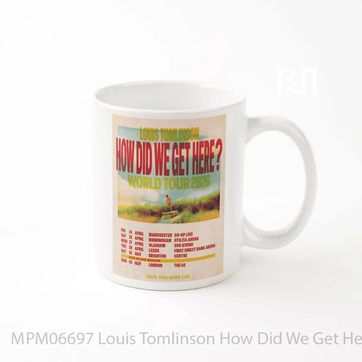 Mug Louis Tomlinson How Did We Get Here 2026 Uk Arena Tour MPM06697