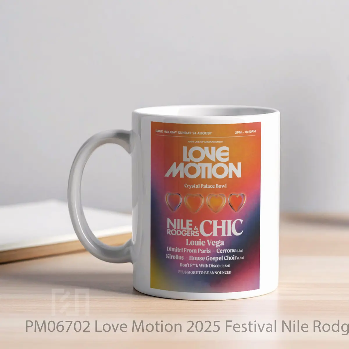 Mug Love Motion 2025 Festival Nile Rodgers Chic MPM06702 - All-side / Desain
