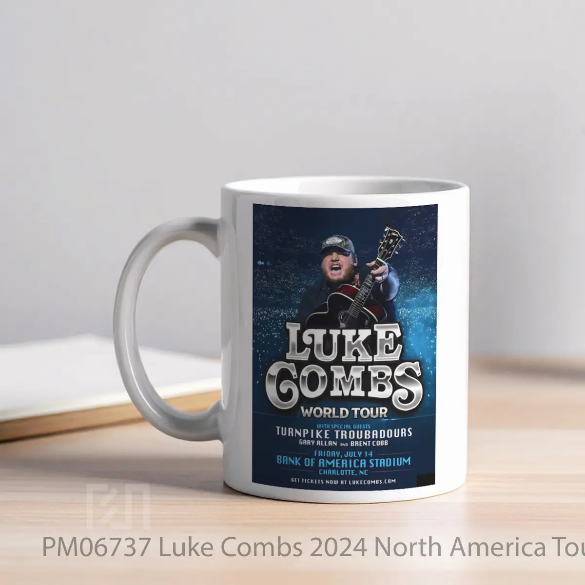 Mug Luke Combs 2024 North America Tour Charlotte Poste MPM06737 - All-side / Desain