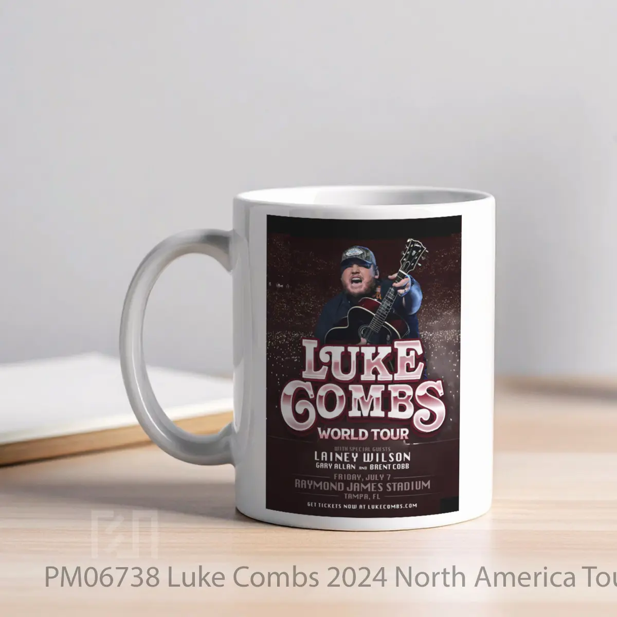 Mug Luke Combs 2024 North America Tour Tampa MPM06738 - All-side / Desain