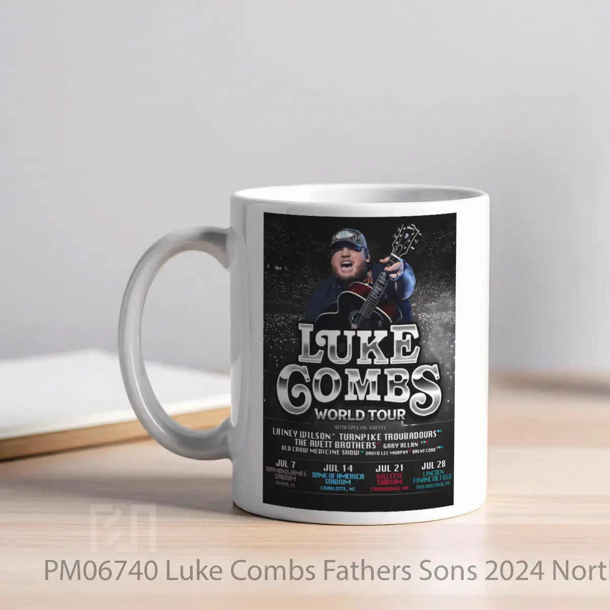 Mug Luke Combs Fathers Sons 2024 North America Tour MPM06740 - All-side / Desain