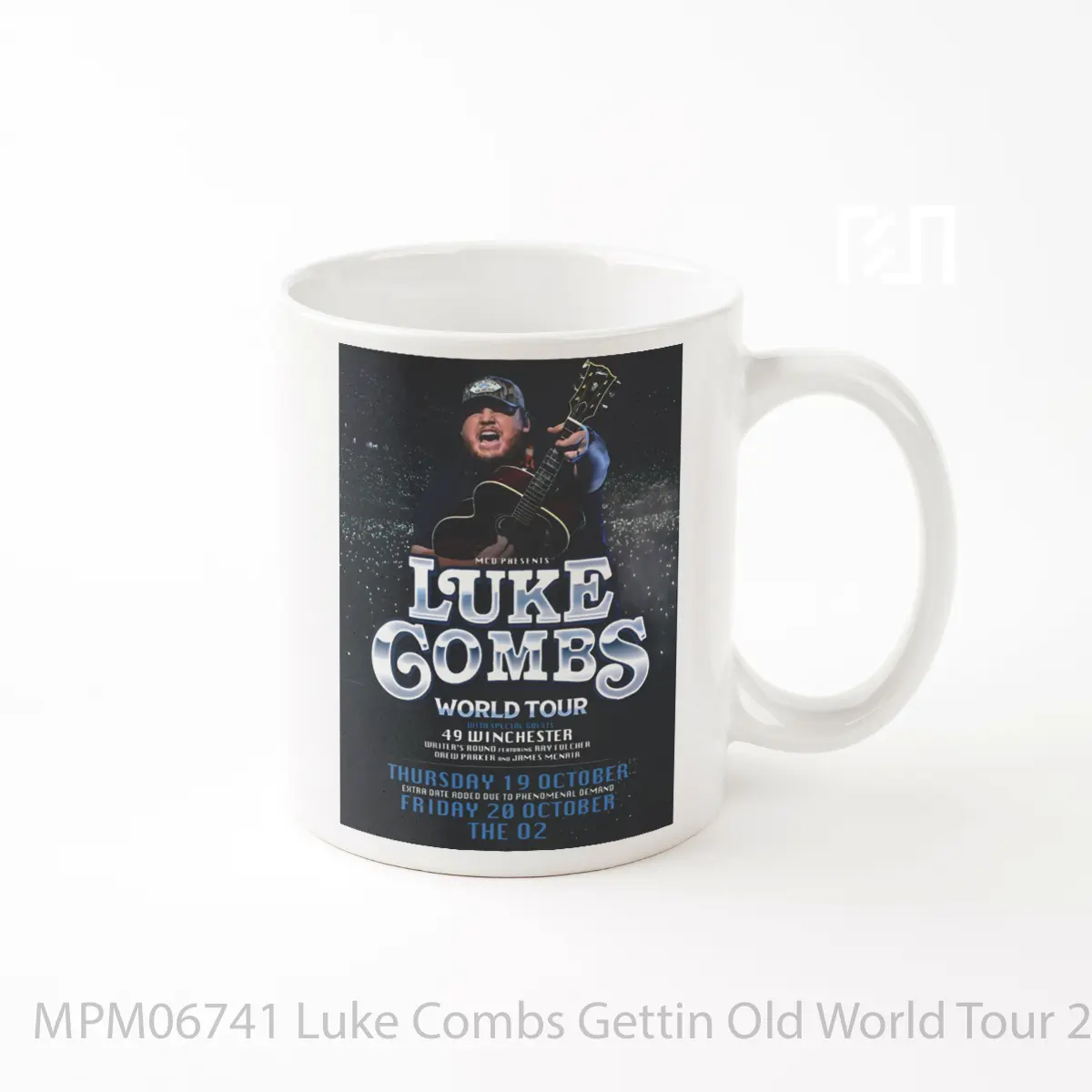 Mug Luke Combs Gettin Old World Tour 2023 London The O2 MPM06741