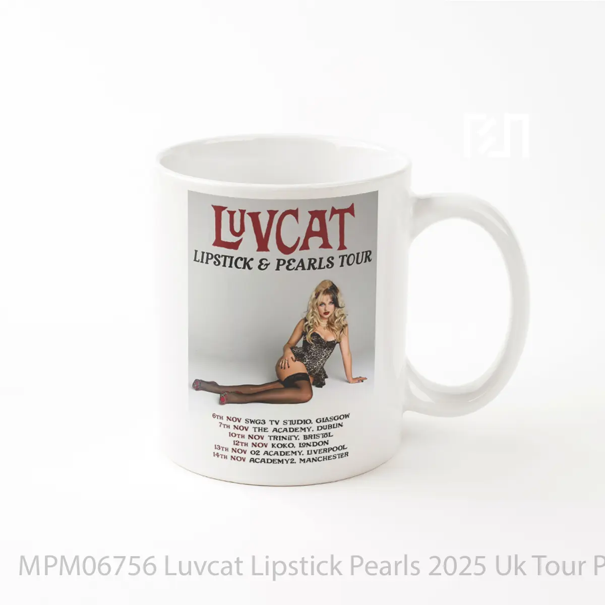 Mug Luvcat Lipstick Pearls 2025 Uk Tour MPM06756
