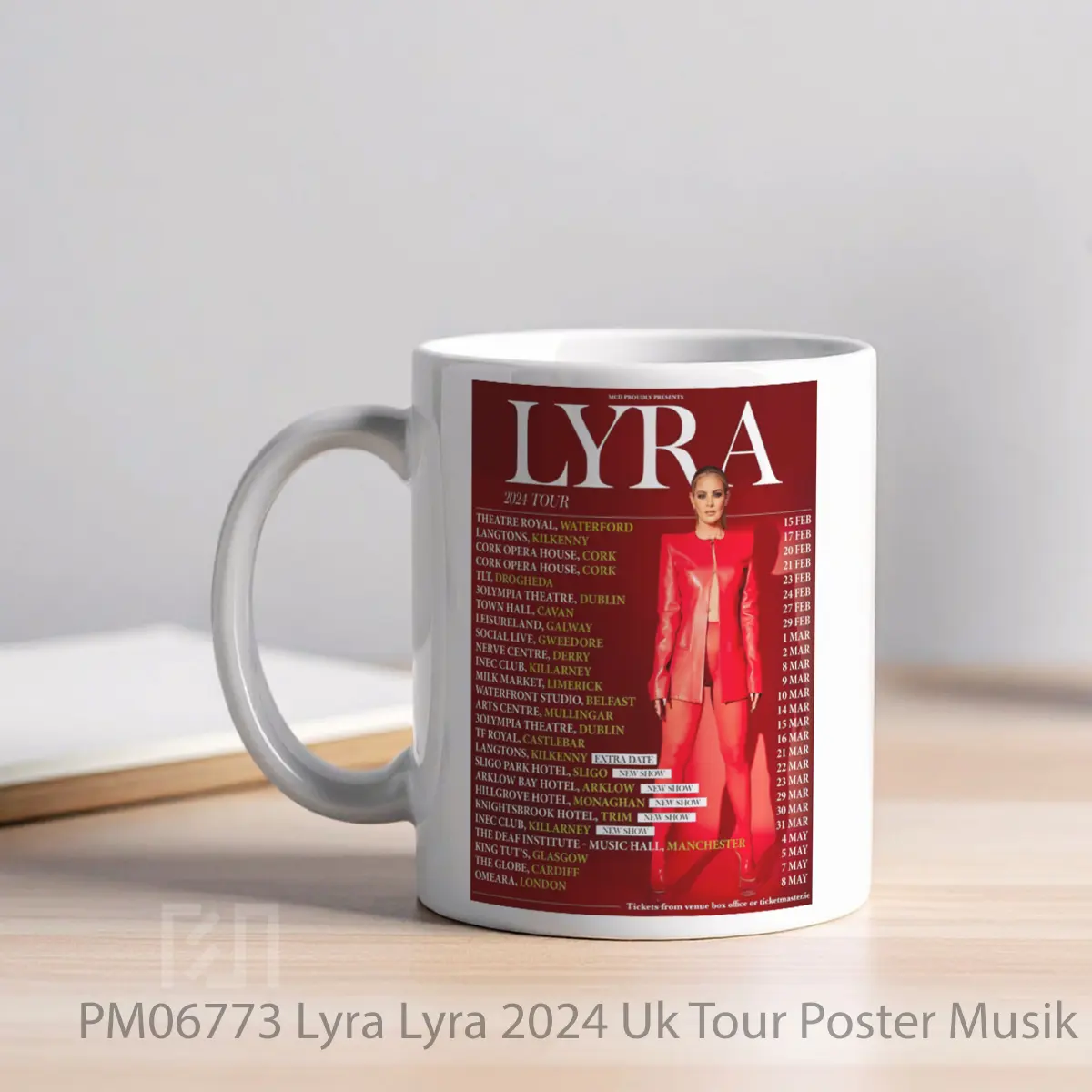 Mug Lyra Lyra 2024 Uk Tour MPM06773 - All-side / Desain