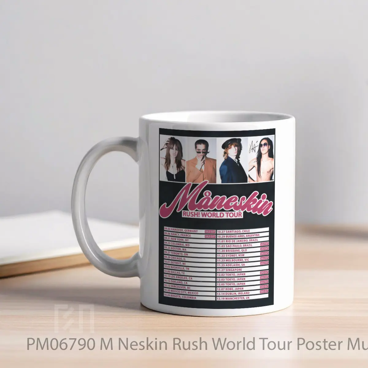 Mug M Neskin Rush World Tour MPM06790 - All-side / Desain