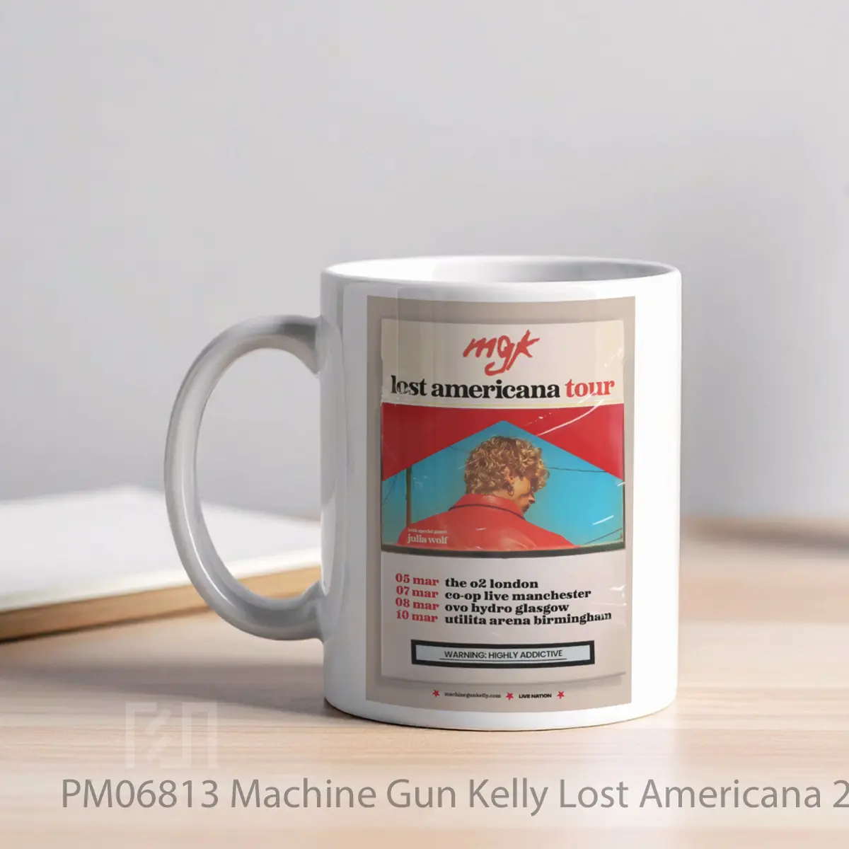 Mug Machine Gun Kelly Lost Americana 2026 Uk Arena Tour MPM06813 - All-side / Desain