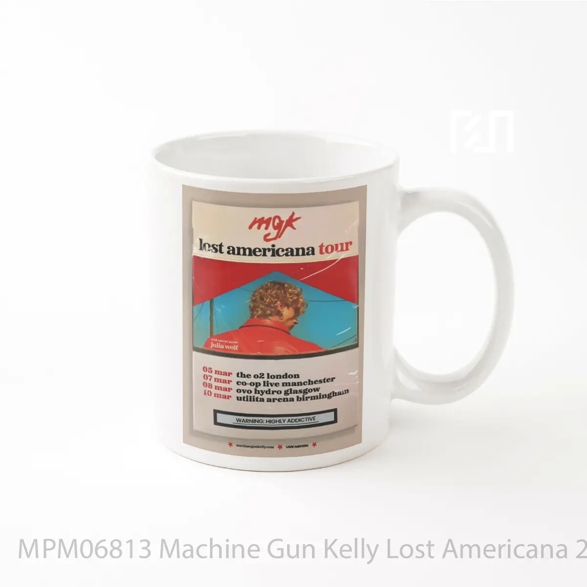 Mug Machine Gun Kelly Lost Americana 2026 Uk Arena Tour MPM06813