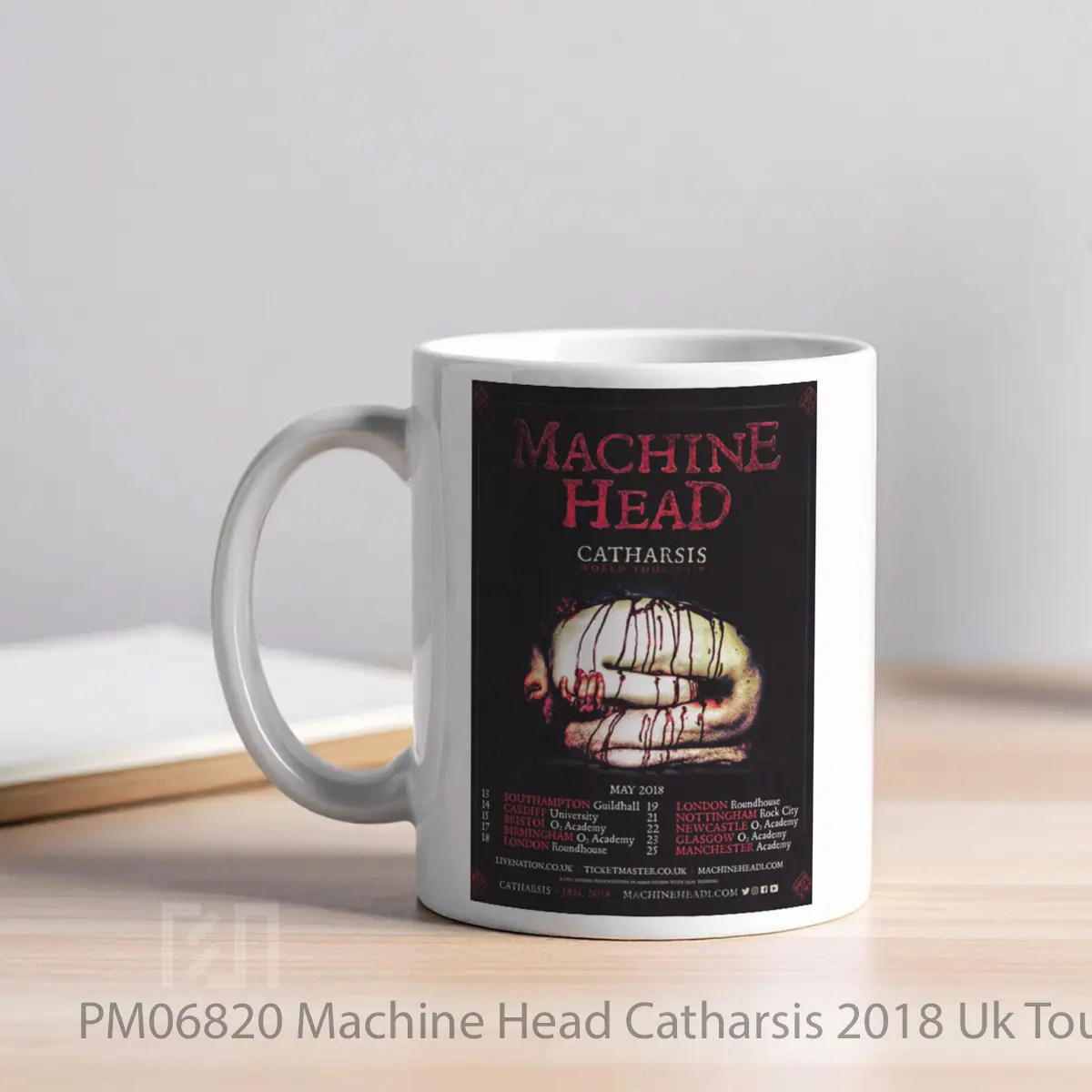Mug Machine Head Catharsis 2018 Uk Tour Print MPM06820 - All-side / Desain