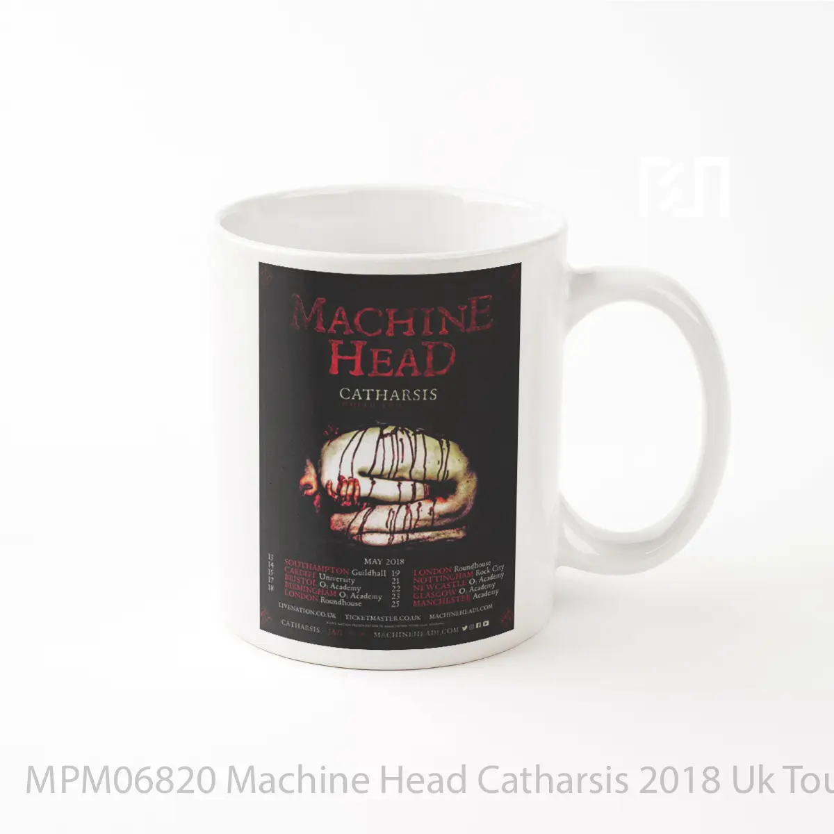 Mug Machine Head Catharsis 2018 Uk Tour Print MPM06820
