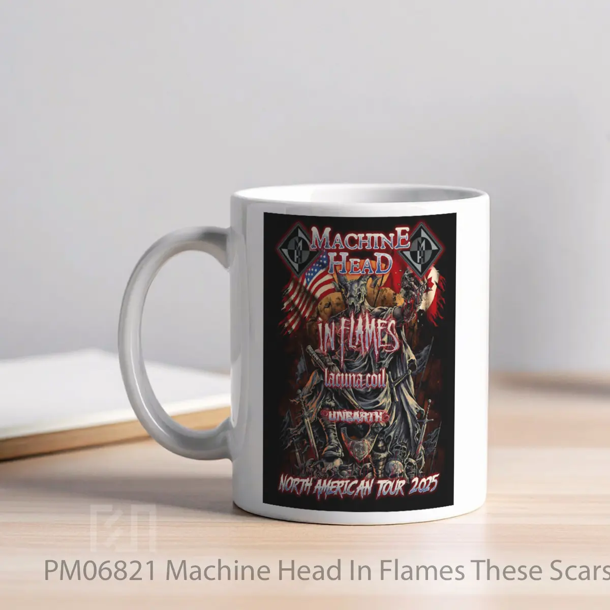 Mug Machine Head In Flames These Scars 2025 North Am MPM06821 - All-side / Desain
