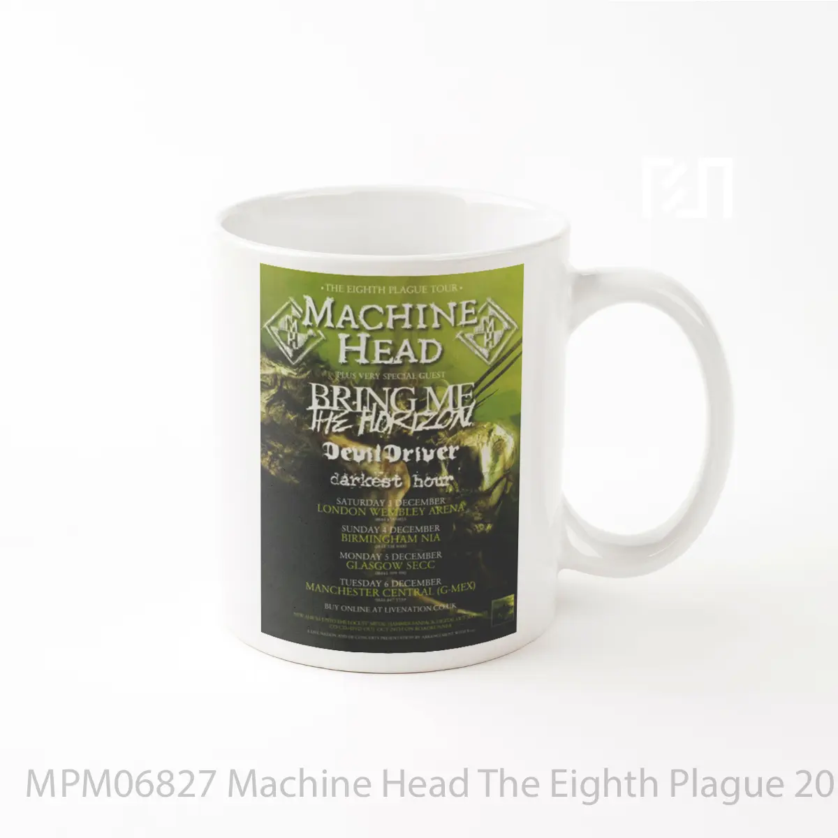 Mug Machine Head The Eighth Plague 2011 Uk Tour MPM06827