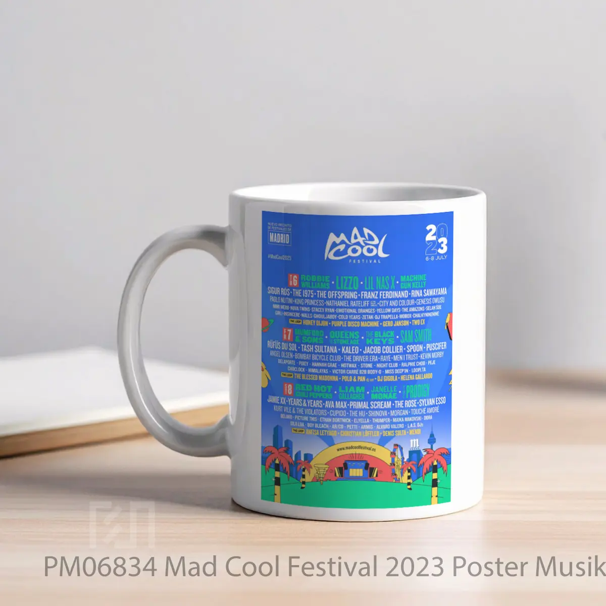 Mug Mad Cool Festival 2023 MPM06834 - All-side / Desain