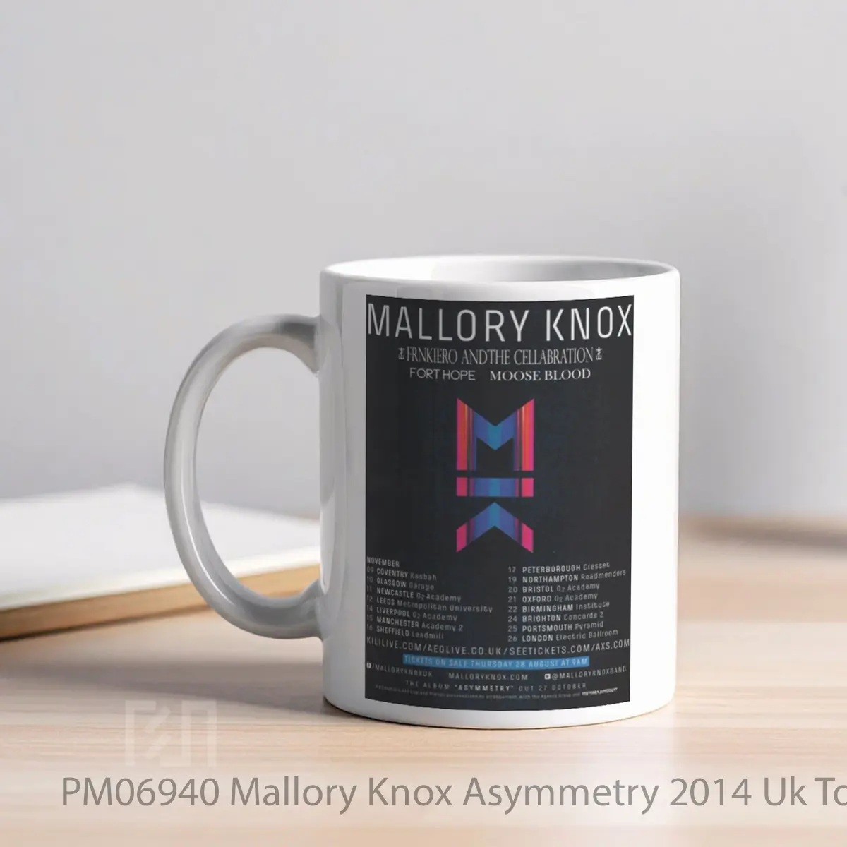 Mug Mallory Knox Asymmetry 2014 Uk Tour MPM06940 - All-side / Desain