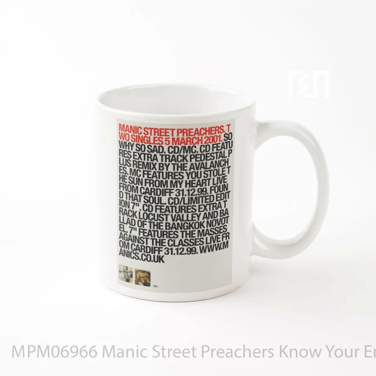 Mug Manic Street Preachers Know Your Enemy MPM06966